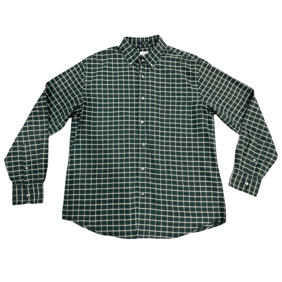 Green Checkered Button-Up Shirt - Picture 2 of 6